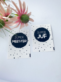 Kaart voor Super Juf of Meester