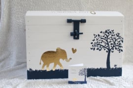 Speelgoedkist - geboortekaartje