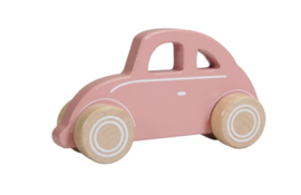 Houten auto roze - Little Dutch
