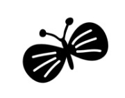 Strijkapplicatie - vlinder