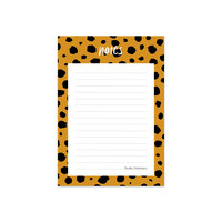 notitieblokje notes met cheetah print