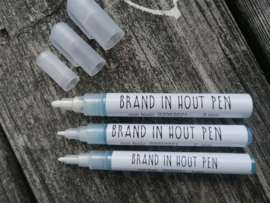 Set van 3 brand in hout pennen 1mm, 2mm en 3mm (startersset)