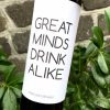 zelfklevend great minds drink alike, Mama Drinkt Wijn