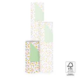 Inpakpapier Small Confetti Bright - Pistach