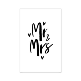 Minikaartje Mr & Mrs