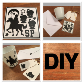 Kleine DIY Sint stickertjes