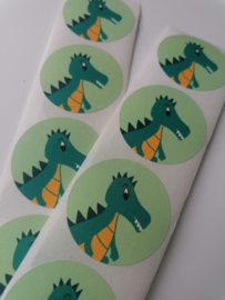 sluitstickers Dino, 5 stuks