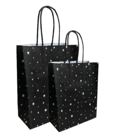 Papieren tasjes - Little Stars 18+8x22 cm