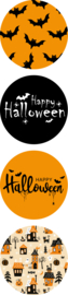 Set van 4 sluitstickers Halloween assorti