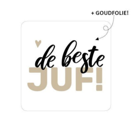 De beste juf! (sluit)sticker