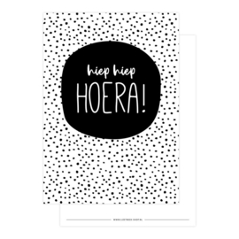 Kaart hiep hiep hoera!