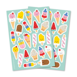 A6 stickervel ijsjes