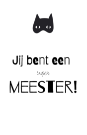 Minikaartje, jij bent een super meester! Masker