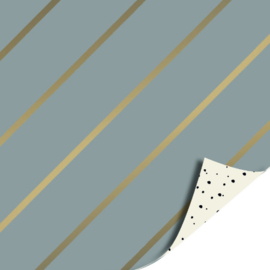 Inpakpapier Stripes Grey & Sweet Confetti