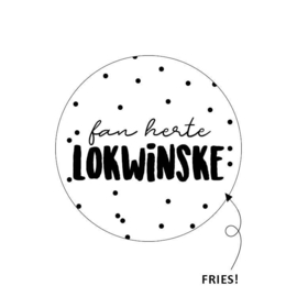 Fan Herte Lokwinske (sluit)sticker Fries
