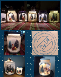 Gezellig winter/kersttafreel in pot maken ; creatieve workshop