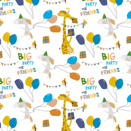 Inpakpapier Big Birthday Party 70x200 cm