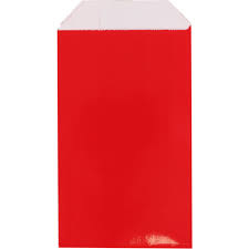 cadeauzakje rood 15x22 cm (L)