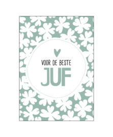 A6 kaart, voor de beste juf