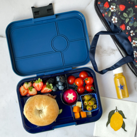 Yumbox Tapas XL -Monte Carlo Blue / Navy Clear tray , 5 vakken