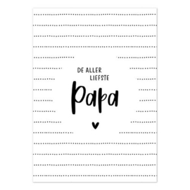 Kaart de allerliefste papa