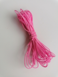 Elastisch koord 1mm, roze 5 meter