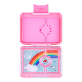 Yumbox Snack- Fifi Pink / Rainbow tray, 3 vakken