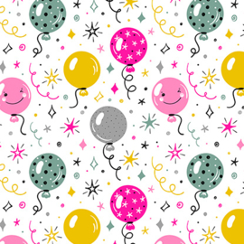 Inpakpapier Baloon party 70x200 cm