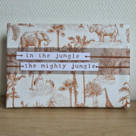 Inpakpapier Vintage Jungle - Dots Orange