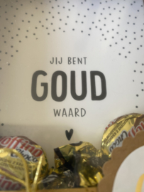 Kaart jij bent goud waard