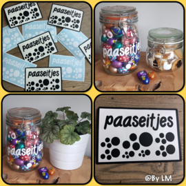 sticker paaseitjes ; DIY paaseitjespot