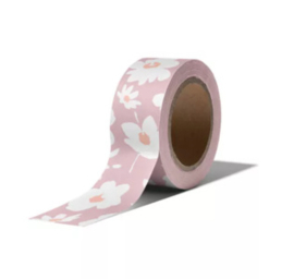 washi tape Millefleurs – roze/goud