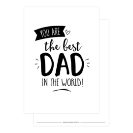 Kaart You are the best dad in the world!