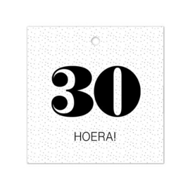 Cadeaulabel - 30 Hoera