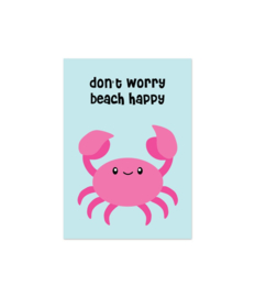 Ansichtkaart Don’t worry beach happy