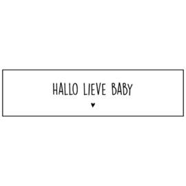 Sluitsticker hallo lieve baby