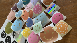 Stickerset smiley 25 stuks verschillende smileys