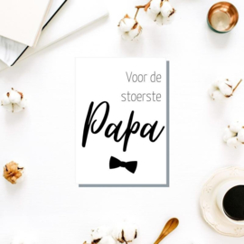 Ansichtkaart voor de stoerste papa