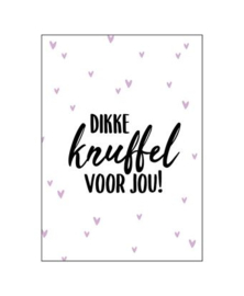 Kaart dikke knuffel voor jou!