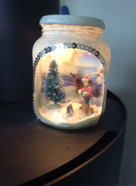 Gezellig winter/kersttafreel in pot maken ; creatieve workshop