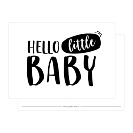 kaart Hello little baby