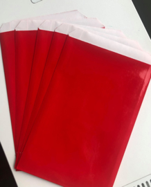 cadeauzakje rood 15x22 cm (L)