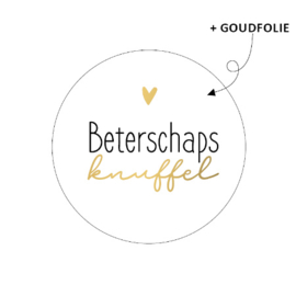 Sluitsticker beterschaps knuffel