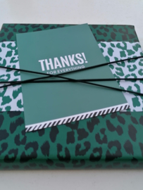 Inpakpapier Cheetah wild Green