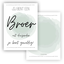 Ansichtkaart jij bent een broer uit duizenden