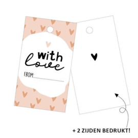 Cadeaulabel  with love from:....