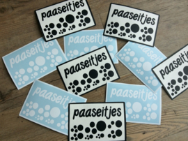 sticker paaseitjes ; DIY paaseitjespot