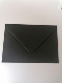 A6 enveloppe, zwart