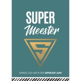 Ansichtkaart Super meester