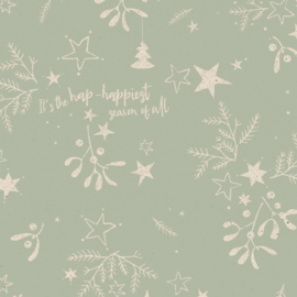 Mistletoe kisses cadeaupapier